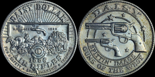Daisy Dollar 1886 Air Rifles Spittin Image Guns of the WEST Metal TOKEN 